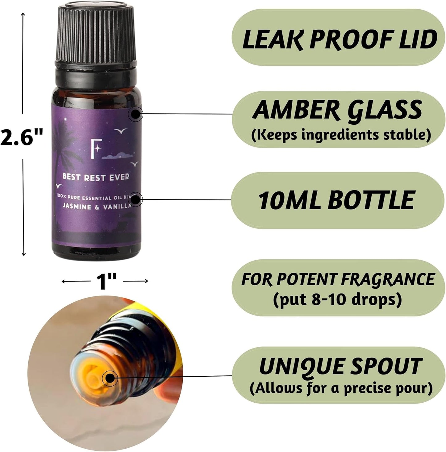 Sleep Essential Oils Set: Snooze Your Way to Bliss with 6 Pure Aromatic Wonders for Your Diffuser!