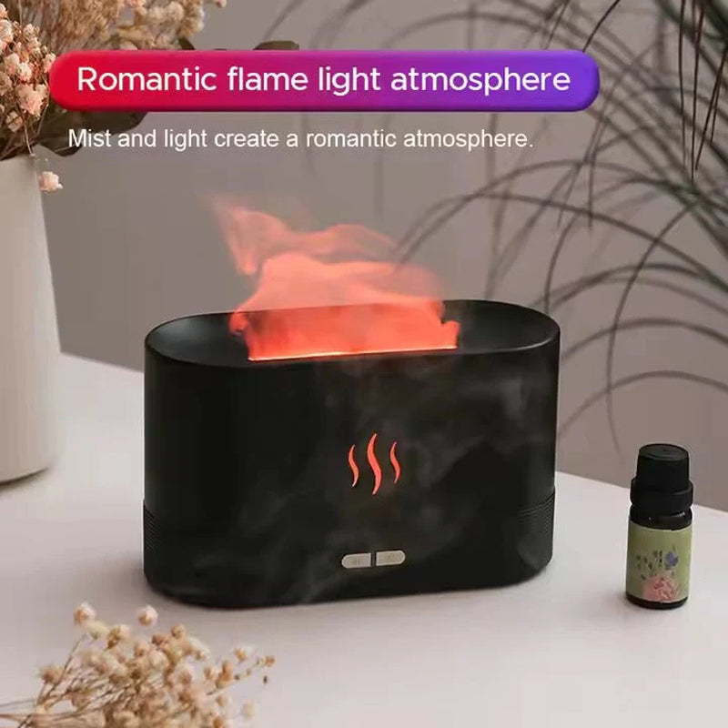Transform Your Home into a Cozy Oasis with the Flame Essential Oil Diffuser
