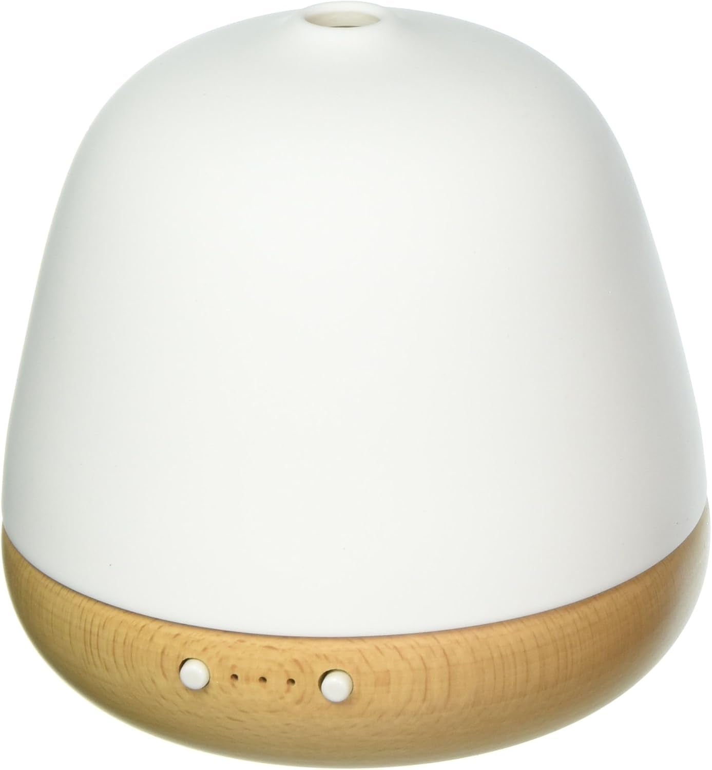 Transform Your Space with the Mia Essential Oil Diffuser - Handcrafted Ceramic & Solid Wood Aromatherapy Humidifier, 180ml Capacity with Auto Shut-Off and Soothing Night Light