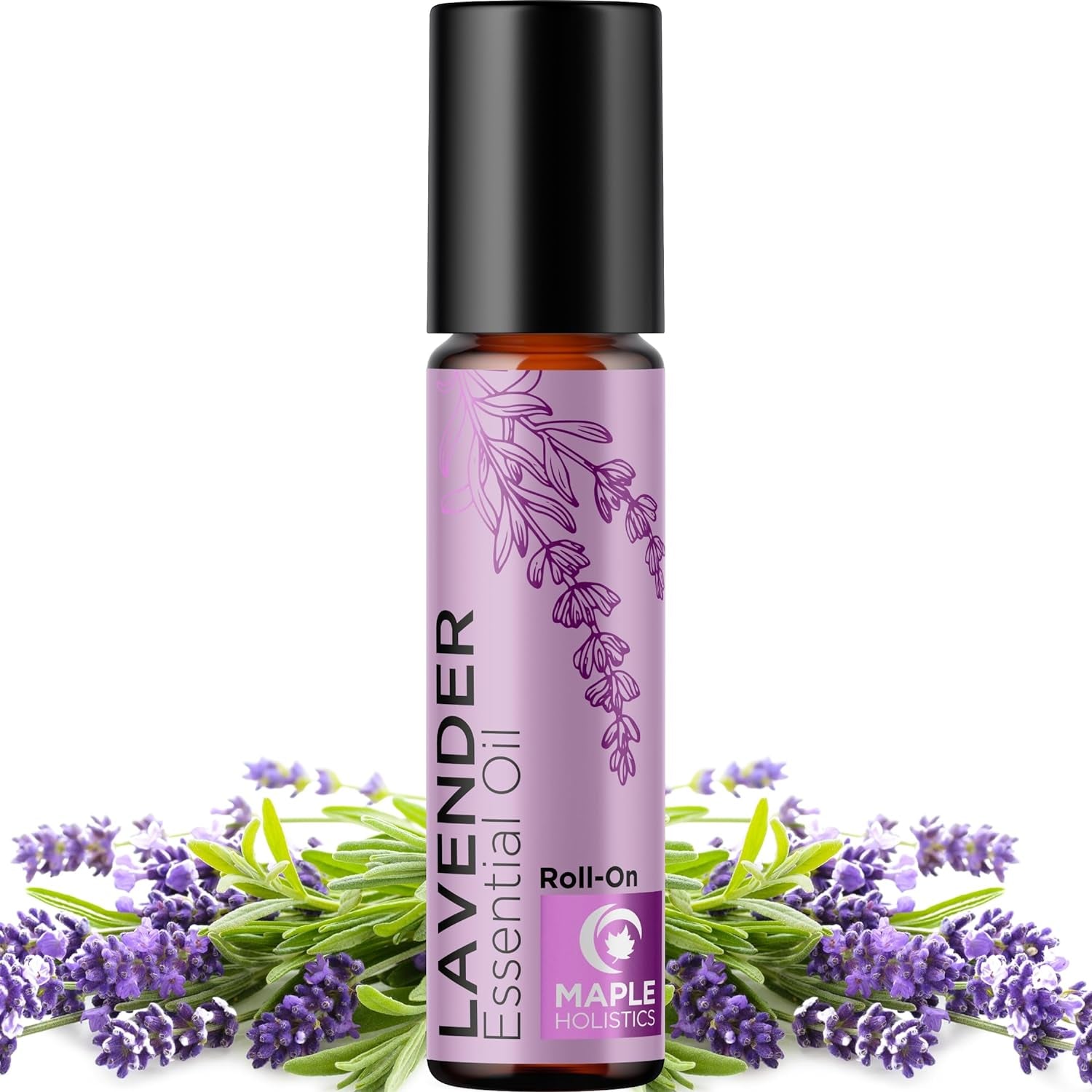 Lavender Essential Oil Roll-On: Your Go-To Sleep Buddy for Headaches and Chill Vibes – Pre-Diluted Natural Magic in a Bottle!