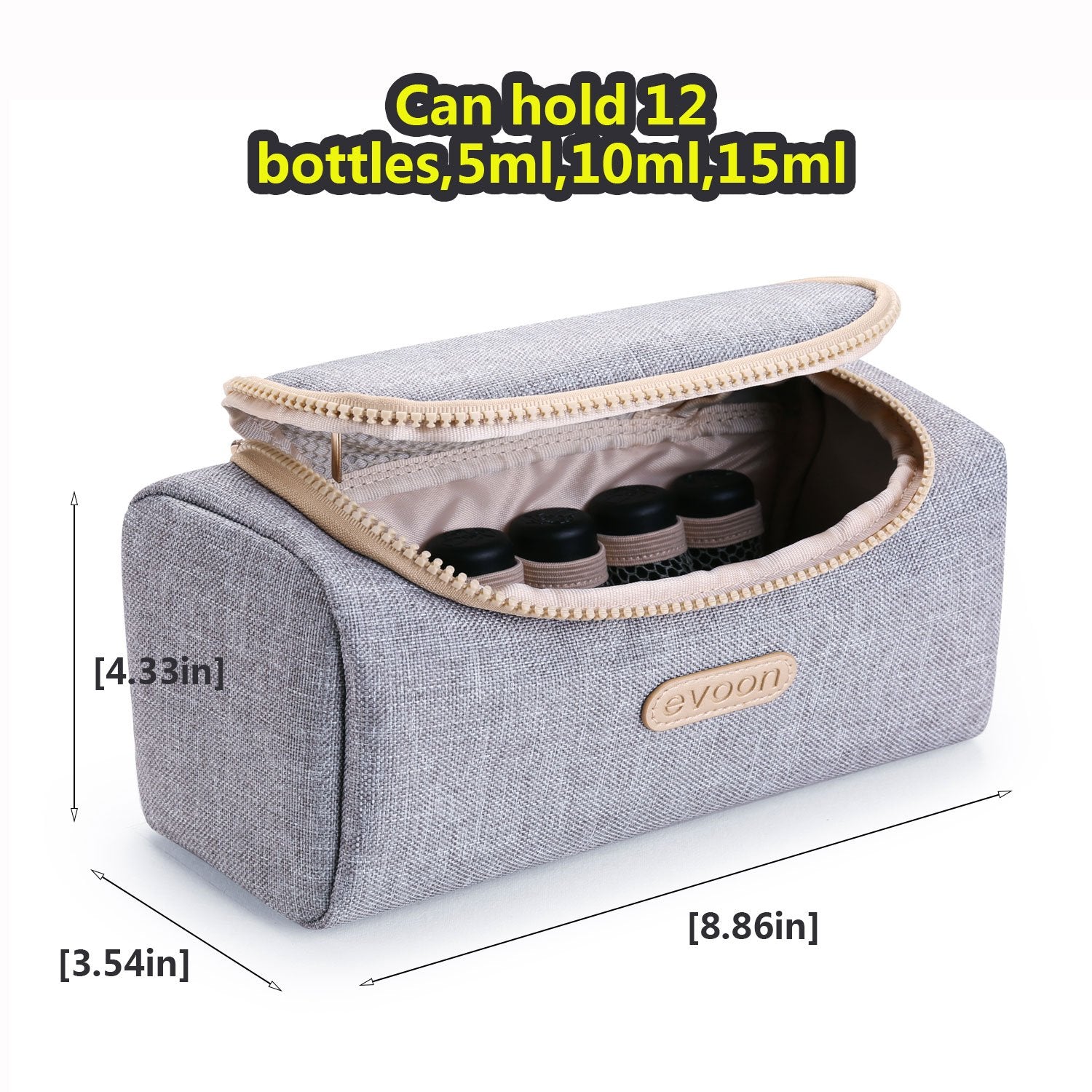 Stylish Essential Oils Travel Case for Doterra & Young Living Bottles - Perfect for Aromatherapy on the Go!