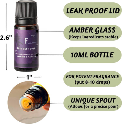 Sleep Essential Oils Set: Snooze Your Way to Bliss with 6 Pure Aromatic Wonders for Your Diffuser!