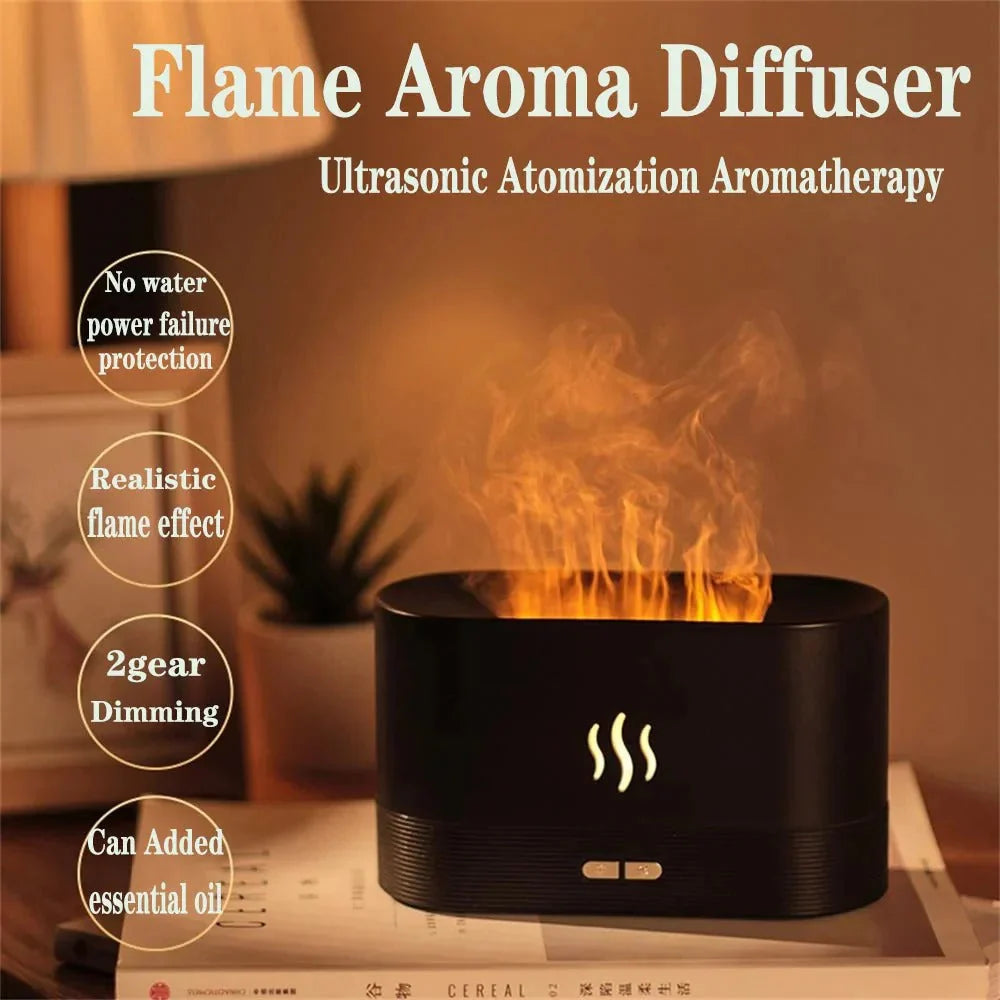 Transform Your Home into a Cozy Oasis with the Flame Essential Oil Diffuser
