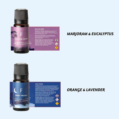 Sleep Essential Oils Set: Snooze Your Way to Bliss with 6 Pure Aromatic Wonders for Your Diffuser!