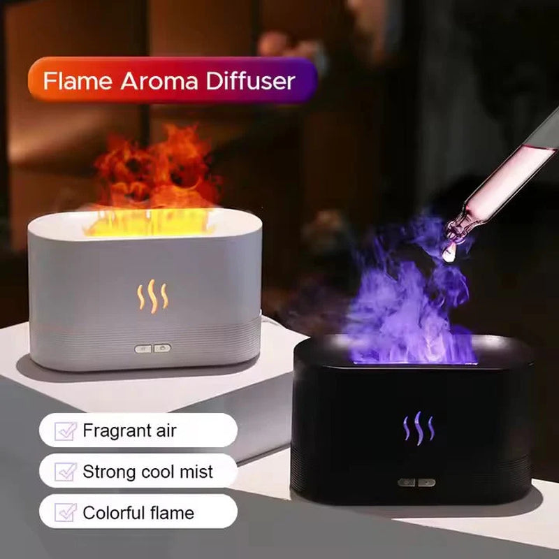 Transform Your Home into a Cozy Oasis with the Flame Essential Oil Diffuser