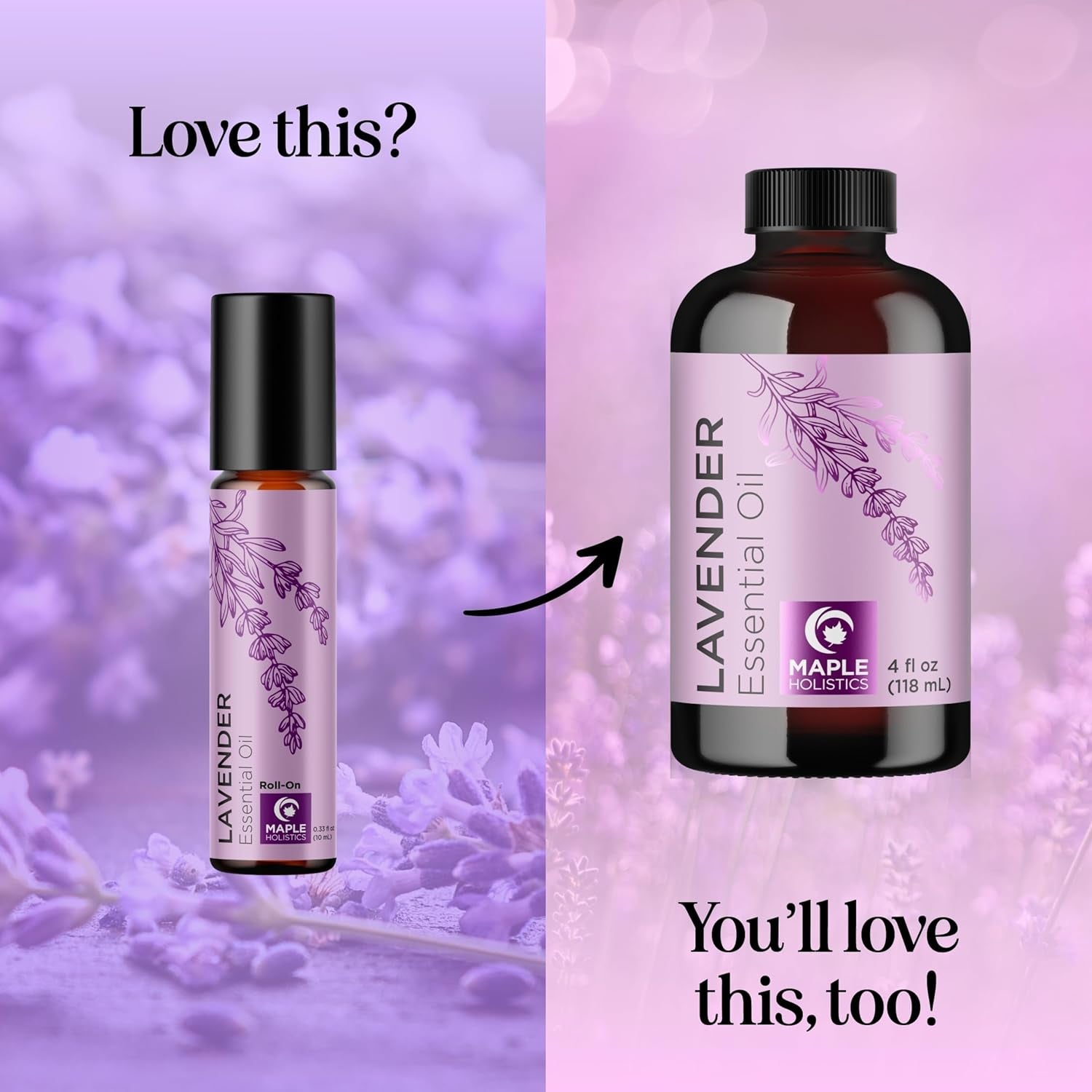 Lavender Essential Oil Roll-On: Your Go-To Sleep Buddy for Headaches and Chill Vibes – Pre-Diluted Natural Magic in a Bottle!
