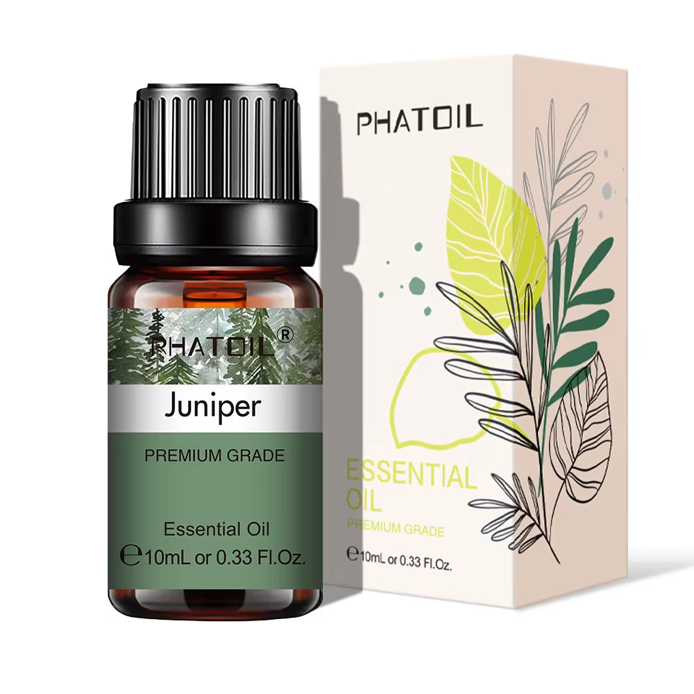 Natural Plant Essential Oil 10ml - Eucalyptus, Rose, Lemon, Bergamot, Vanilla, and Peppermint for Aromatherapy and Diffusers